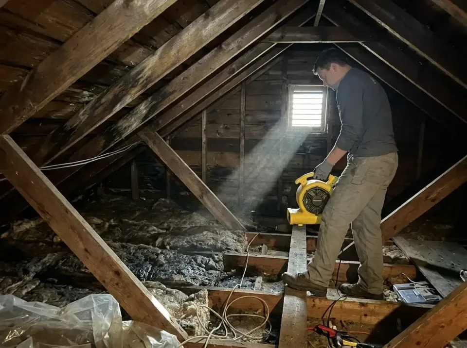 attic-water-damage-drying-proc-007 — frequently asked questions, Emergency Water Extraction & 24/7 Flood Response in Nicholl…